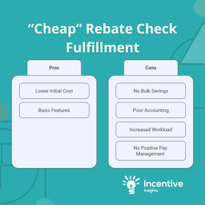cheap rebate check fulfillment