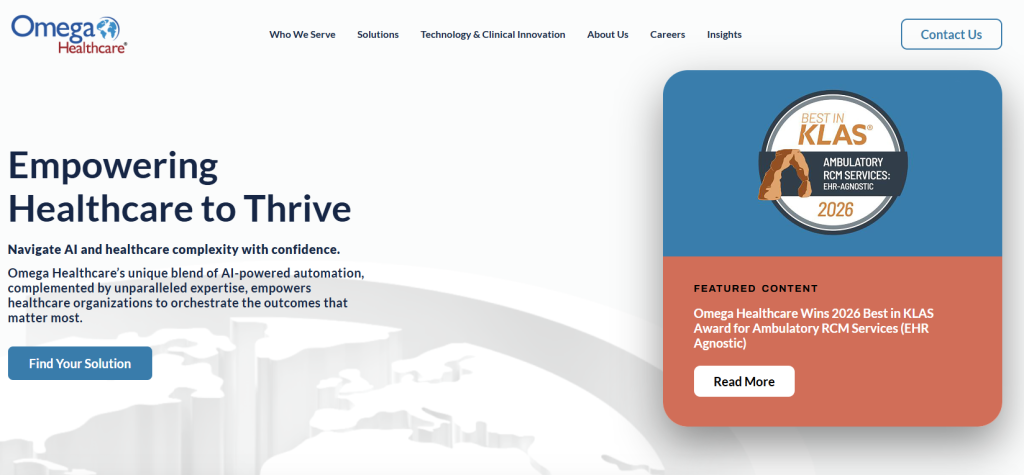omega a health care processing company